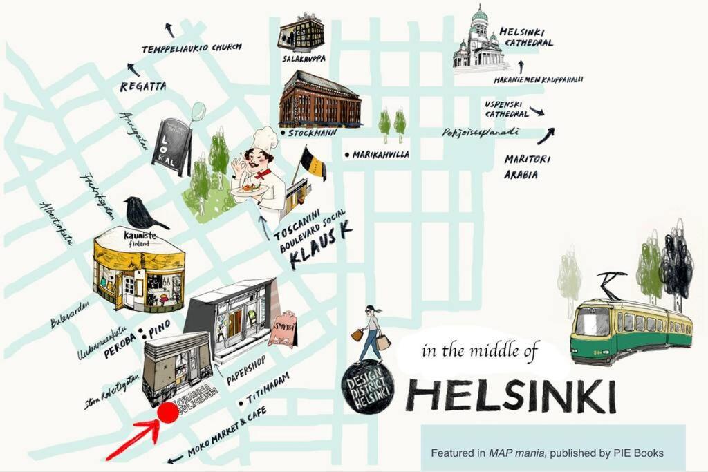 Scandinavian 2-Rooms Apartment City Center Helsinki Exterior foto